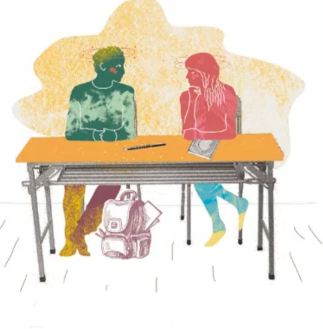 LA MIA COMPAGNA DI BANCO NON PASSA IL COMPITO DI LATINO @ A scuola comandavano le ragazze, noi maschi eravamo comprimari @ Storie liceali degli anni&nbsp;90