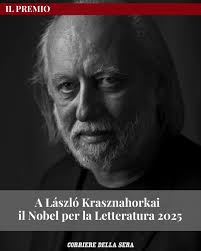 László Krasznahorkai vince il premio Nobel per la letteratura Articolo di Marisa&nbsp;Salabelle
