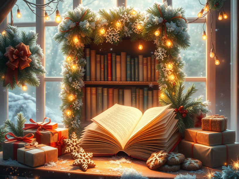Vetrina di libri per Natale by Pina&nbsp;Bertoli